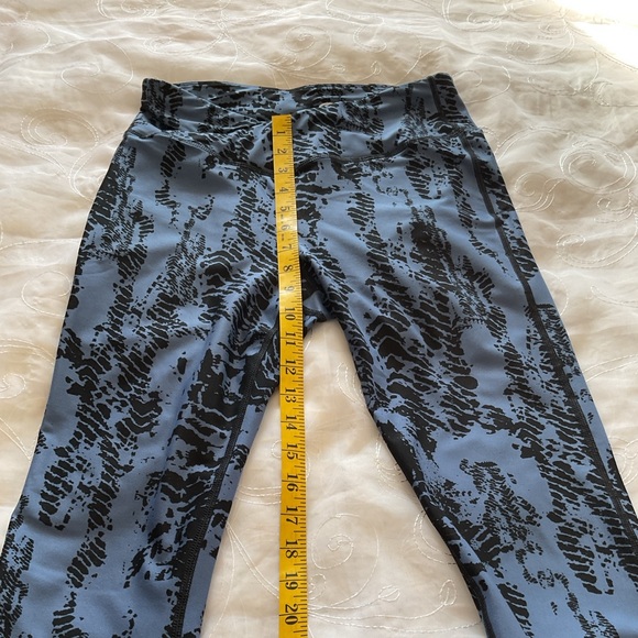 Athletic Womens Medium 10 Periwinkle/Black Leggings - Picture 10 of 11